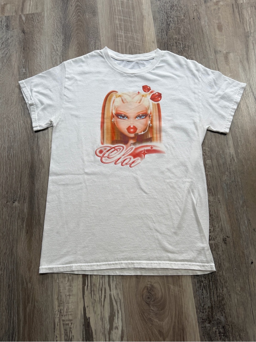 Bratz Cloe Popstarz Graphic Tee - White & Red Shirt